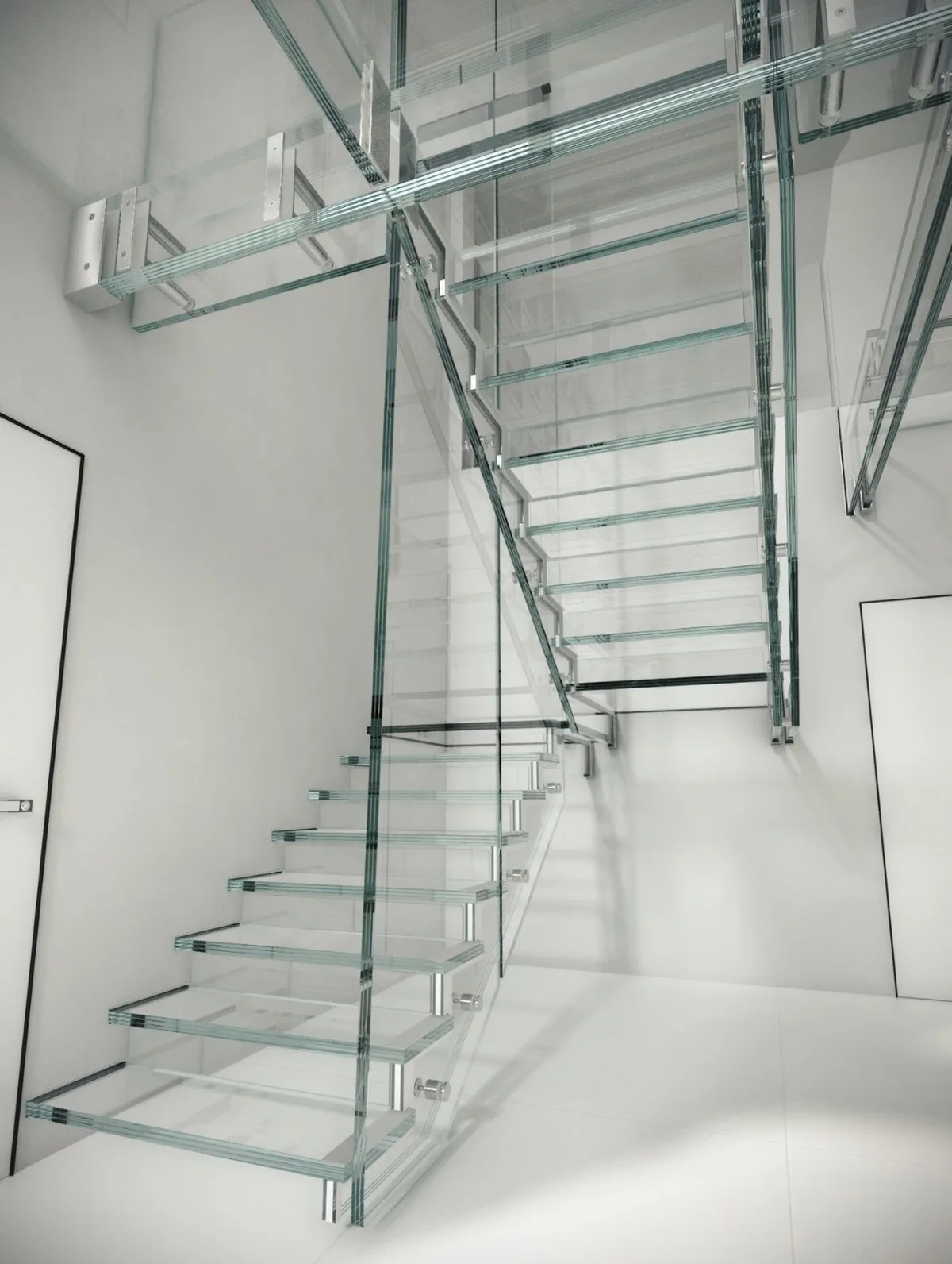 Low-iron laminated glass in a stair and guard project reference